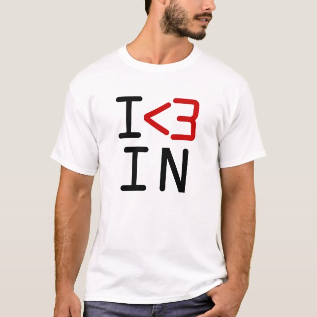I <3 IN T-Shirt (Front)