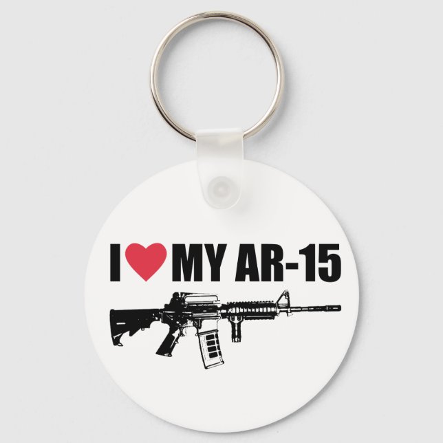 I <3 My AR-15 Key Ring (Front)