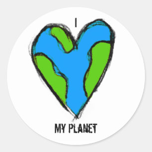 I <3 My Planet Sticker