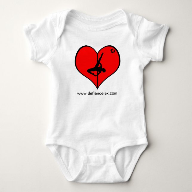 I <3 Pole V-Neck Ladies Tee (Front)