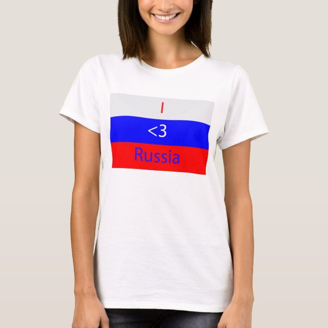 I <3 Russia T-Shirt (Front)
