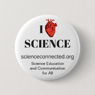 I <3 Science Button