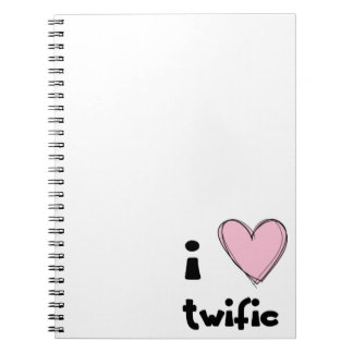I <3 twific pink NOTEBOOK