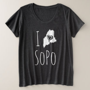 I <3 [Your Maine Town Here] Plus Size T-Shirt