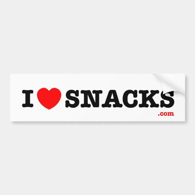 i<3snacks - bumper sticker (Front)