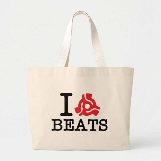 I 45 Adapter Beats Large Tote Bag (Front)