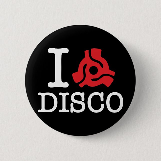 I 45 Adapter Disco 6 Cm Round Badge (Front)