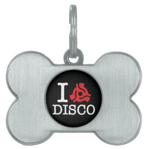 I 45 Adapter Disco Pet Name Tag