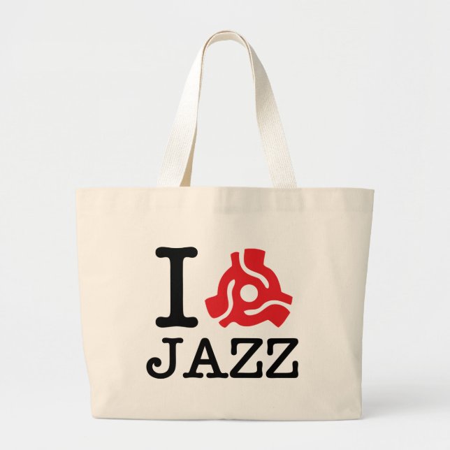 I 45 Adapter Jazz Large Tote Bag (Front)