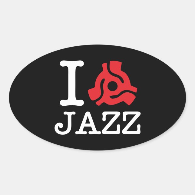 I 45 Adapter Jazz Oval Sticker (Front)