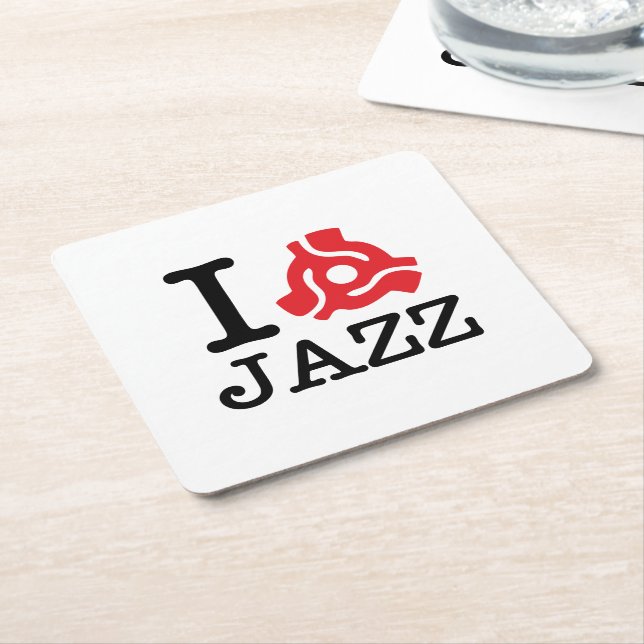 I 45 Adapter Jazz Square Paper Coaster (Angled)