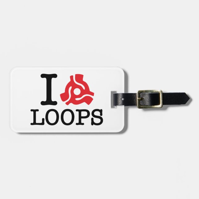 I 45 Adapter Loops Luggage Tag (Front Horizontal)