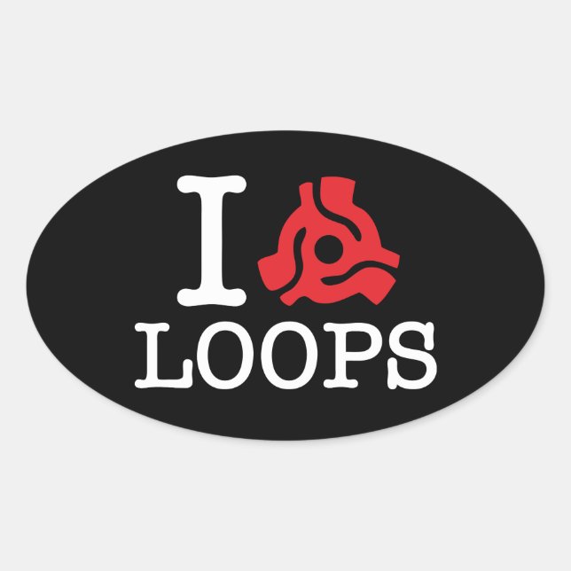 I 45 Adapter Loops Oval Sticker (Front)