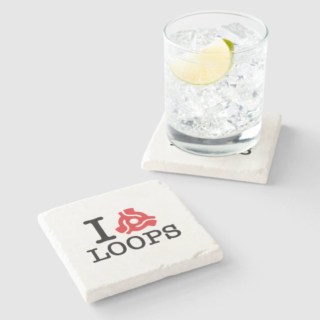 I 45 Adapter Loops Stone Coaster (Side)