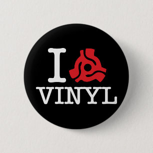 I 45 Adapter Vinyl 6 Cm Round Badge