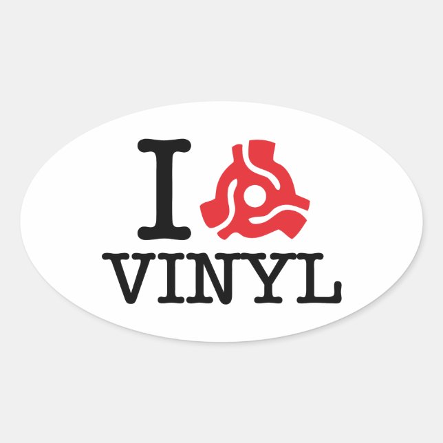 I 45 Adapter Vinyl Oval Sticker (Front)