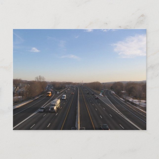 I-787 morning commute postcard (Front)