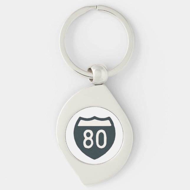 I-80 Design Key Ring (Front)