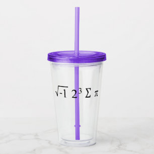 i 8 sum pi - I Ate Some Pie - Funny Math Formula Acrylic Tumbler