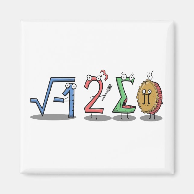 i 8 sum pi (I Ate Some Pie) Math Magnet (Front)