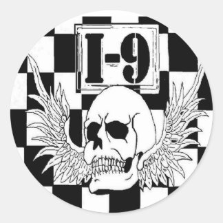 I-9 STICKERS! CLASSIC ROUND STICKER