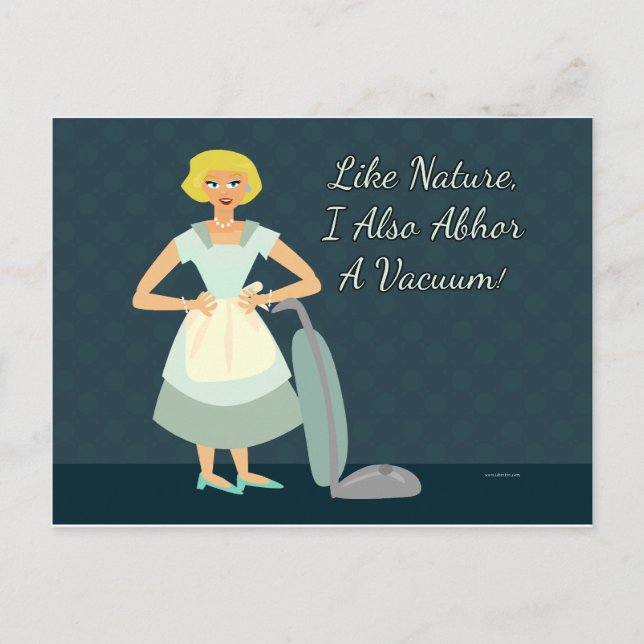 I abhor a Vacuum Postcard (Front)
