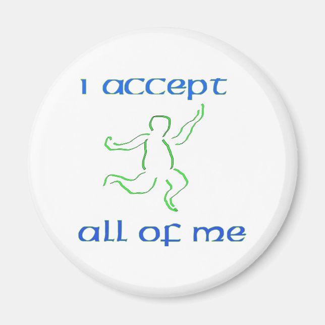I accept all of me 2 magnet (Front)