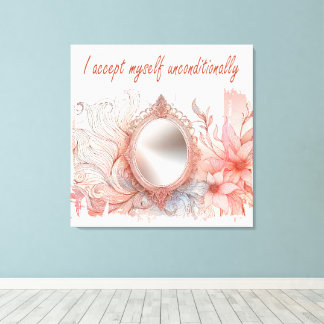 I accept myself  canvas print