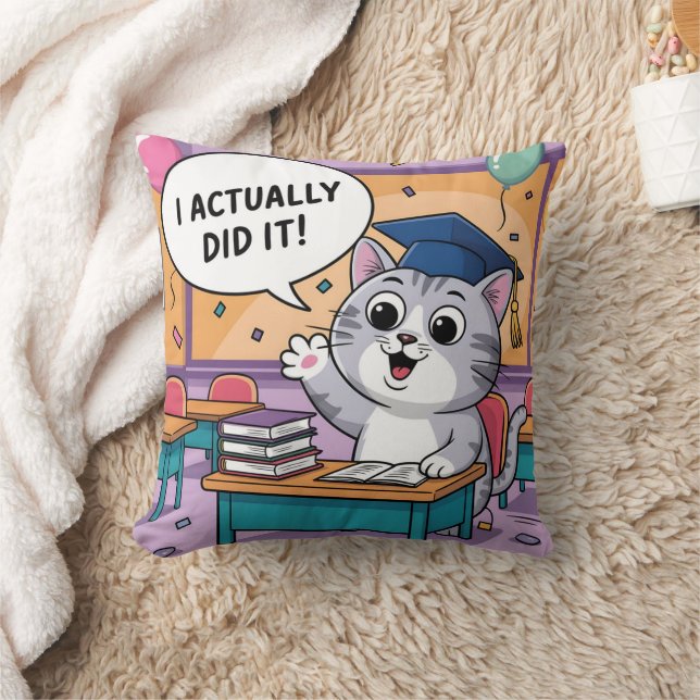 I Actually Did It  Cushion (Blanket)