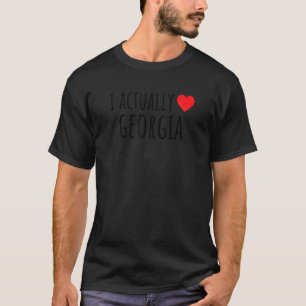 I Actually Love Heart Georgia U2013 American State T-Shirt
