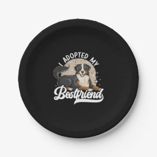 I Adopted My Bestfriend Animal Rights Dog Rescue  Paper Plate