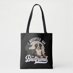 I Adopted My Bestfriend Animal Rights Dog Rescue Tote Bag