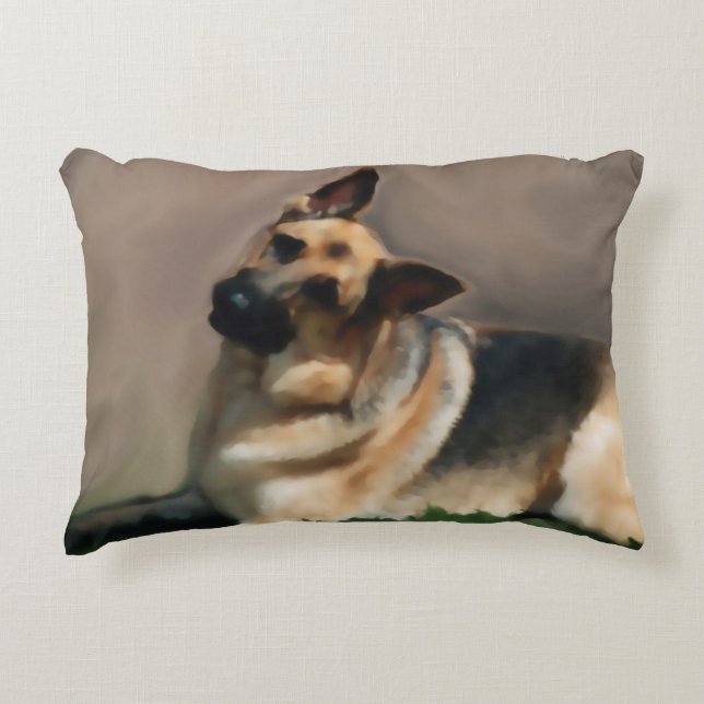 I Adore German Shepherds Throw Pillow (Front)