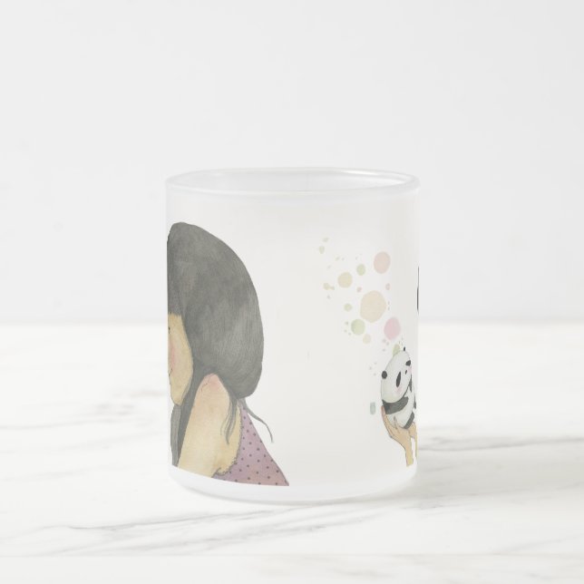 I Adore You Frosted Glass Coffee Mug (Center)