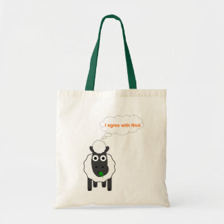 I Agree With Nick ~ Political U.K General Election Tote Bag