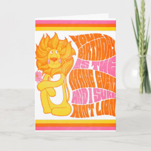 I Ain't Lion Birthday Letterpress Card