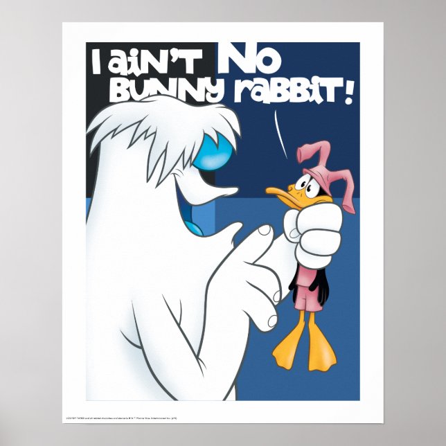"I Ain't No Bunny Rabbit" Hugo & DAFFY DUCK™ Poster (Front)