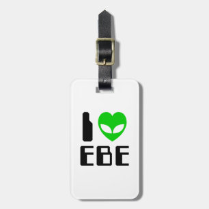 I Alien Heart EBE Luggage Tag
