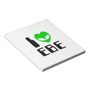 I Alien Heart EBE Notepad