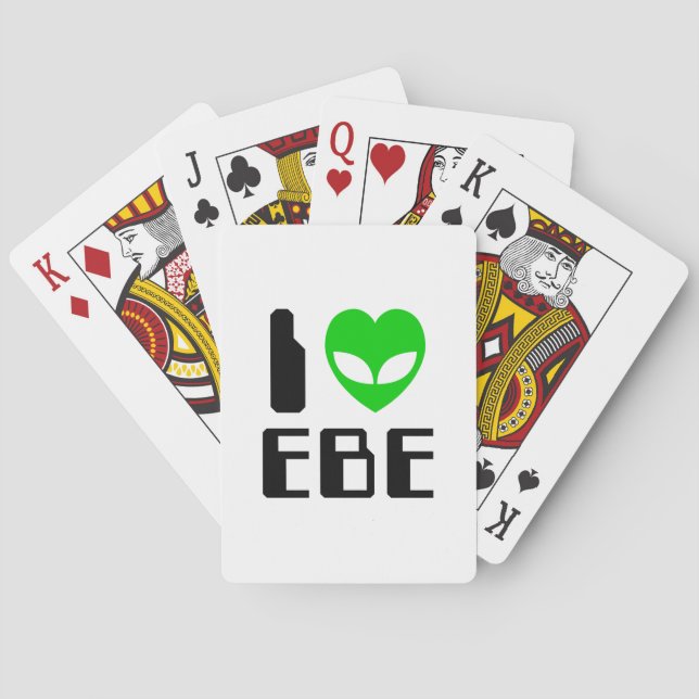 I Alien Heart EBE Playing Cards (Back)