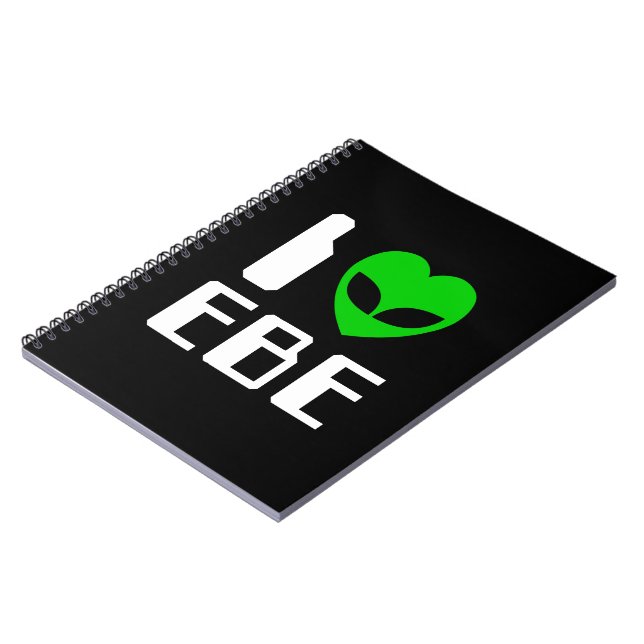 I Alien Heart EBE Spiral Notebook (Left Side)