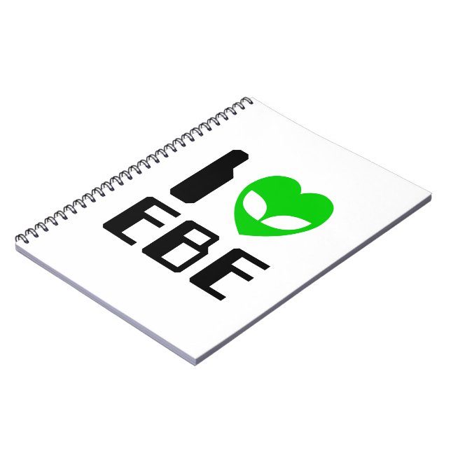 I Alien Heart EBE Spiral Notebook (Left Side)