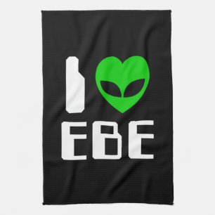 I Alien Heart EBE Tea Towel
