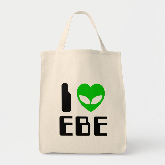 I Alien Heart EBE Tote Bag (Front)