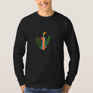 I Alphabet Letter tropical Plants T-Shirt
