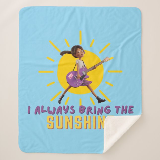 I Always Bring the Sunshine Sherpa Blanket (Front)