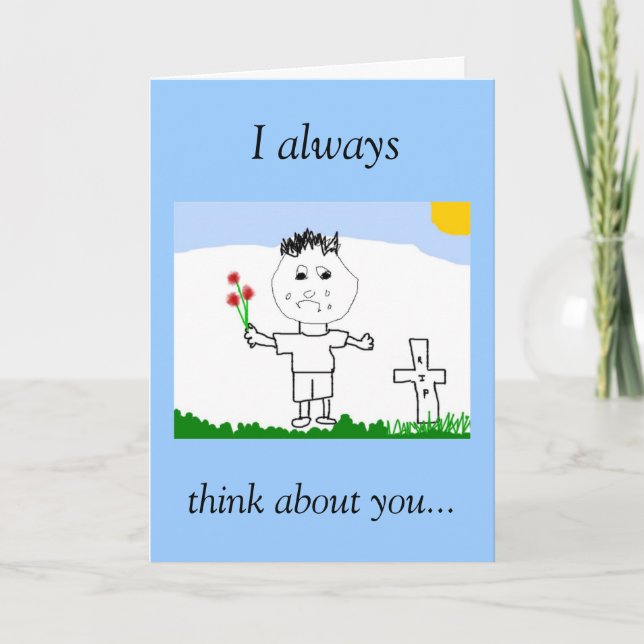 I always, think about you. card (Front)
