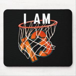 I Am 13 Bysketbyll Themed 13th Birthday Party Cele Mouse Pad