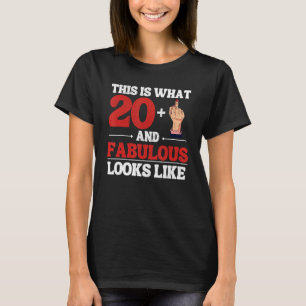 I am 20 plus 1 middle finger for a 21th Birthday T-Shirt
