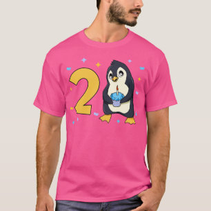 I am 2 with penguin kids birthday 2 years old T-Shirt
